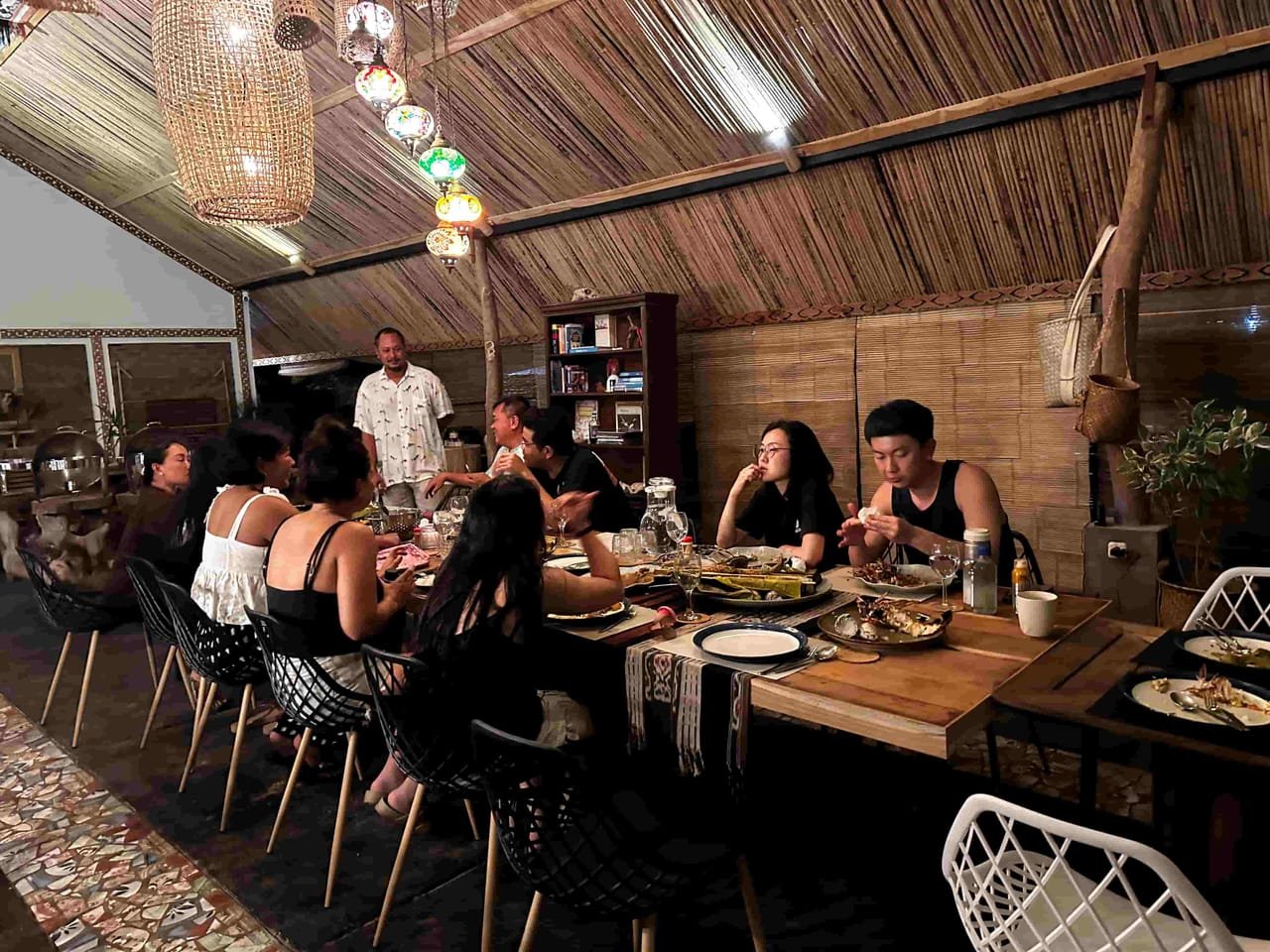 The dining area at Moko Alor Dive Resort