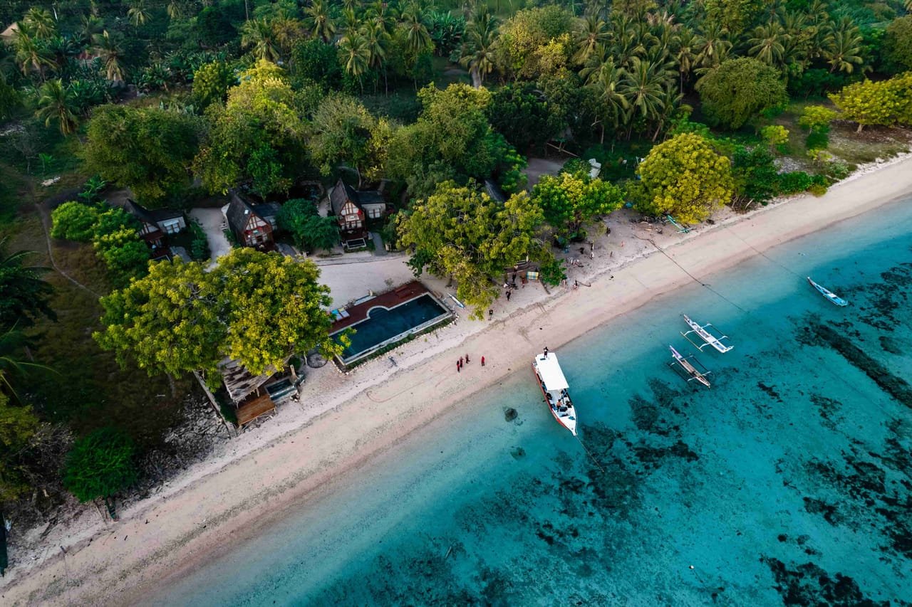 The Pantar Strait from Moko Alor Dive Resort